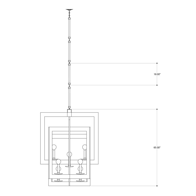 Middleton 8 - Light Chandelier