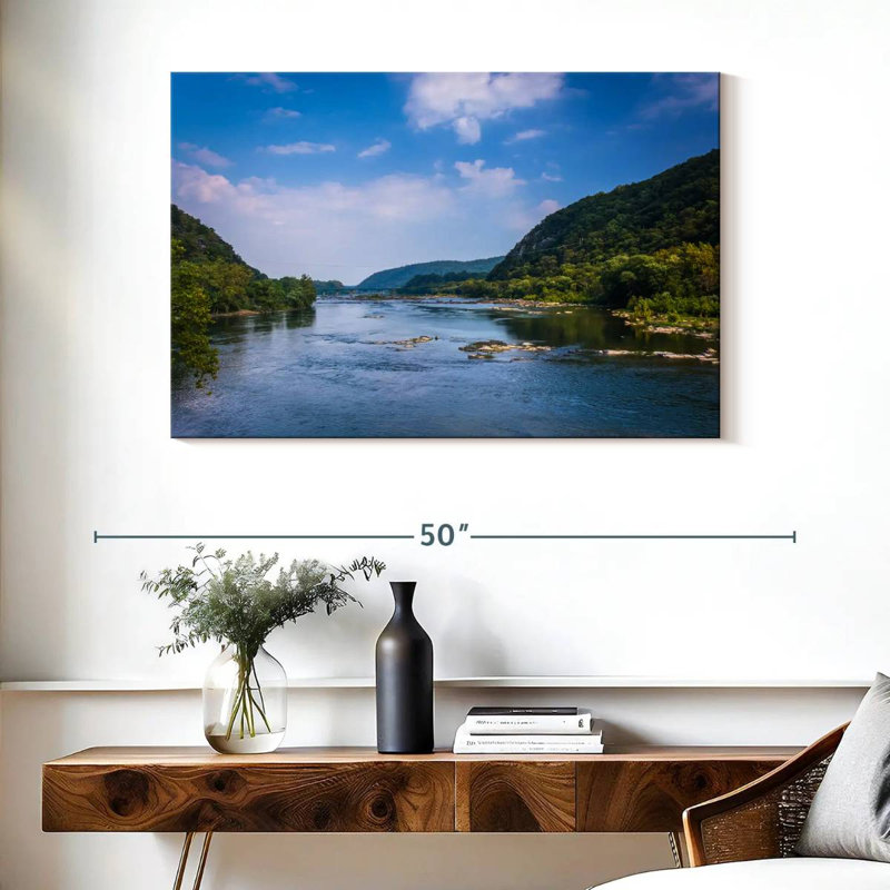 Vue dégagée de la rivière Alomac Potomac, H 26 po x l 39 po