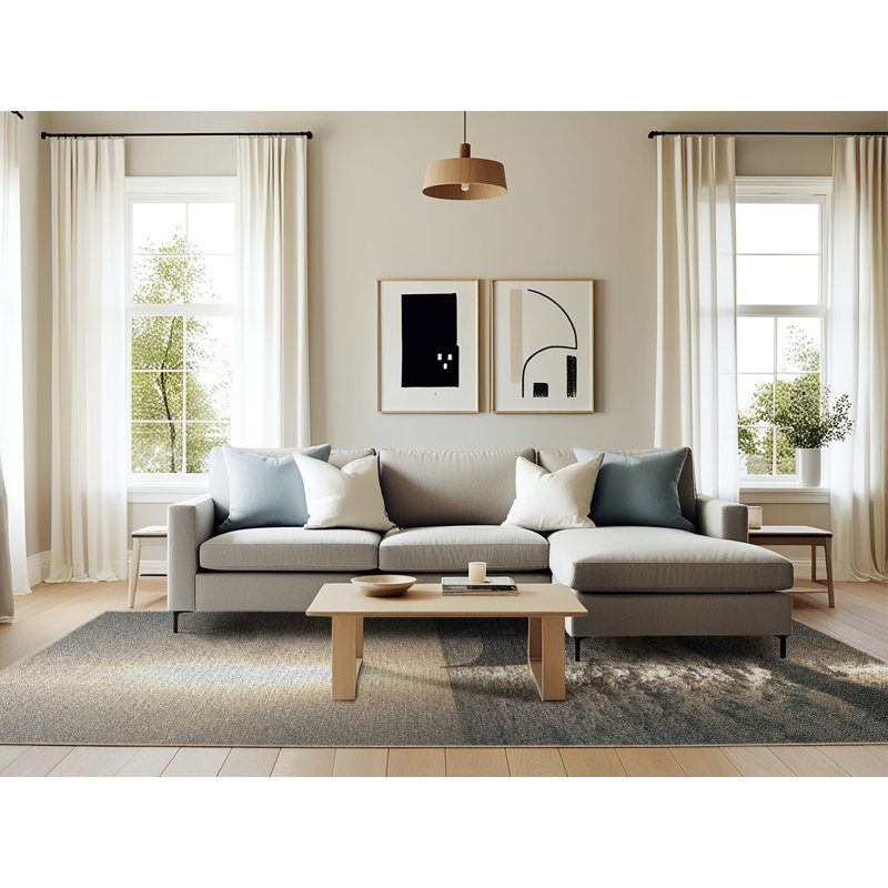 Wool Indoor Rug, Rectangle 6' x 9'