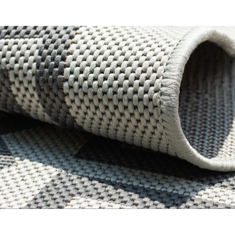 Hancock Geometric Indoor / Outdoor Rug, Square 6'1"