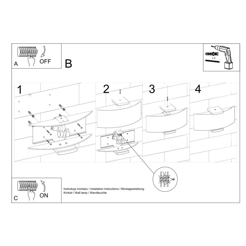 Petrone Flush Mounted Sconce