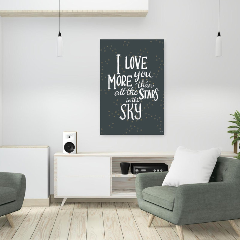«I Love You More», art contemporain abstrait, H 36 po x l 24 po
