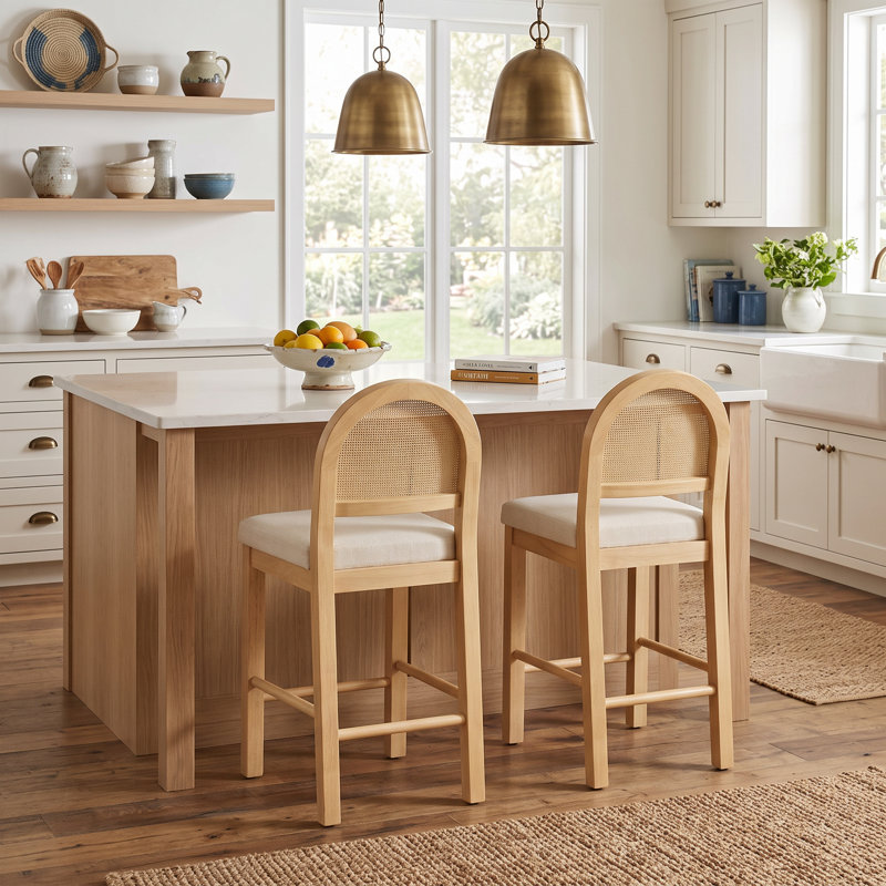 Tabouret de comptoir 26 po H, Naturel, 2