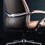 Chaise de bureau rotative en aluminium