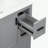 Bathroom Vanity with Ceramic Sink, Double-Layer Door Shelf and 3 Drawers-1308291966