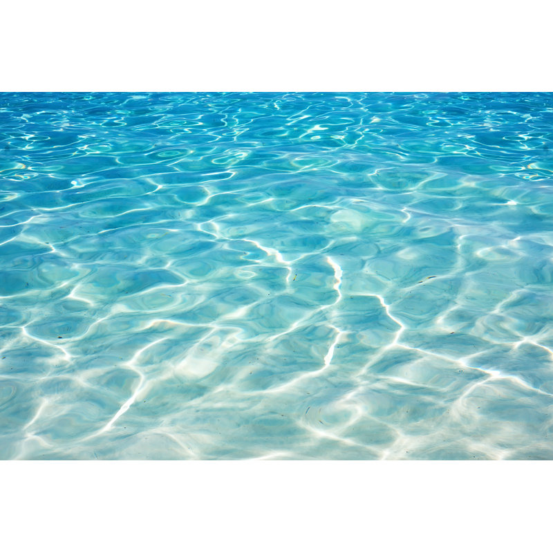 Blue Water Sea - Wrapped Canvas Print, 30cm H x 46cm W x 3.8cm D