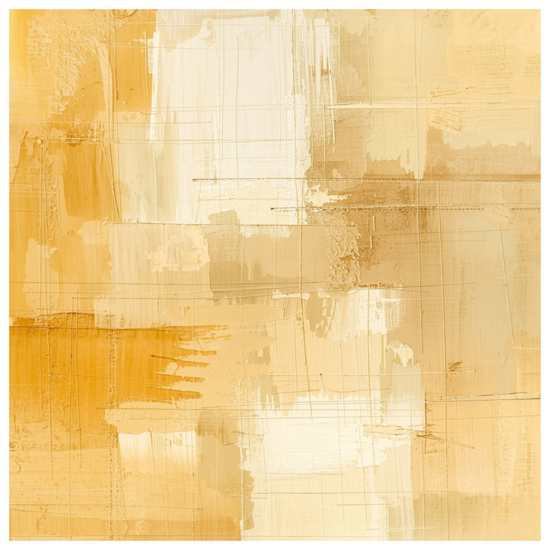 Coussins décoratifs beiges à motif abstrait Brushstrokes, 14 X 14 pouces