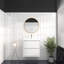 Meuble-lavabo mural 24 po Jack en chêne teck avec lavabo en acrylique renforcé Jack-1782149751