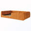 Lit double tapissier sur pied-2051343697