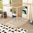 Wood Four Poster Platform Bed with Slats Support and Center Legs-1868767644-1868767642