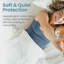 Protège-matelas imperméable pleine grandeur - équipé de poches extensibles - housse de matelas en coton mélangé lavable à la machine-126064796
