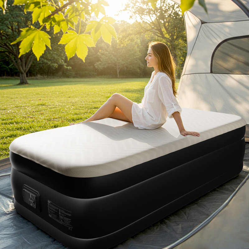 Matelas gonflable pour patio avec pompe intégrée, Twin