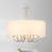 6 - Light 17.95'' Dimmable Modern Farmhouse Drum Candle Chandelier With Linen Shade For Kitchen Island Bedroom-671090081-702477611