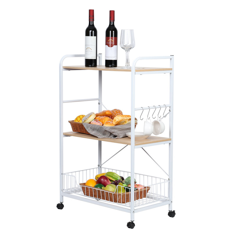 Arvo 39.2'' H x 15.7'' W Book Cart with Wheels