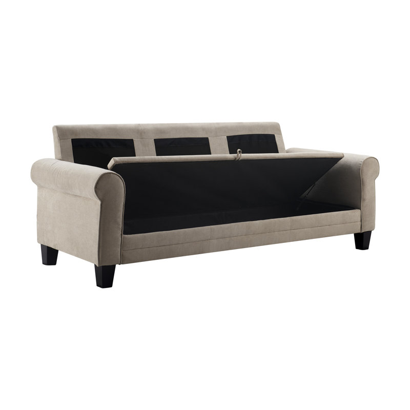 Serta Copenhagen 77" Sofa with Storage, Soft Beige