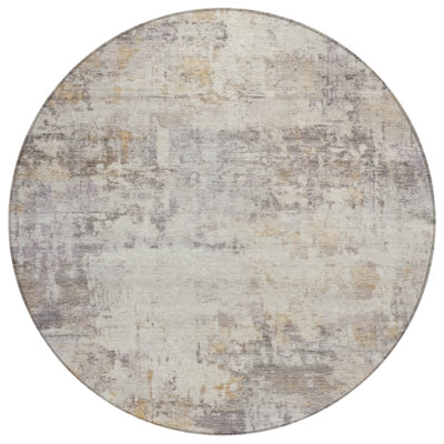 Machine Washable Indoor/Outdoor Chantille ACN2371 Abstract Rug