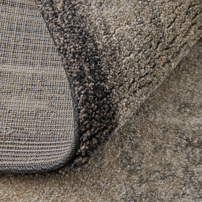 Templas Modern Abstract, Gray/Ivory/Taupe, Runner 2'6" x 7'3"