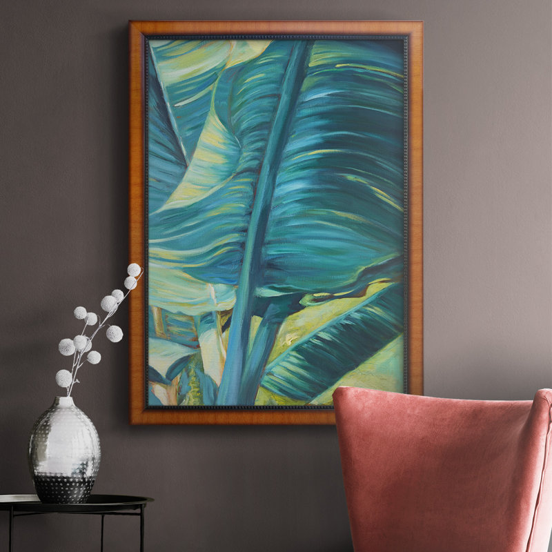 «Green Banana Duo II», toile encadrée de qualité supérieure - prête à être accrochée, H 36 po x l 24 po