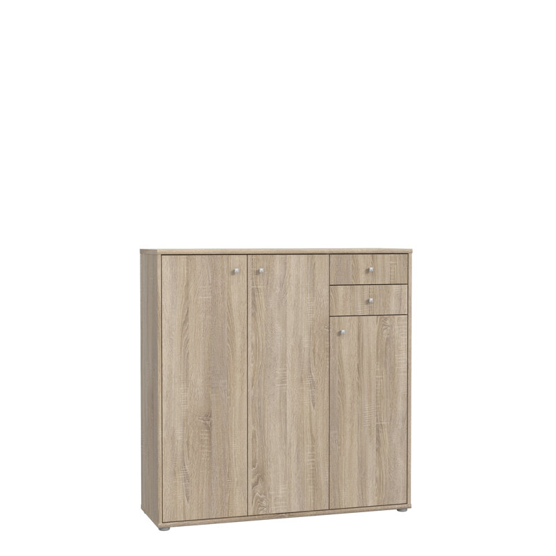 Amandla 108.8cm W 2 - Drawer Chest of Drawers, Sonoma Oak