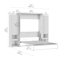 Lit escamotable et armoires de rangement avec porte et tablette coulissante Maile-100677290