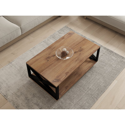 Table basse avec rangement Cheznie Wheel
