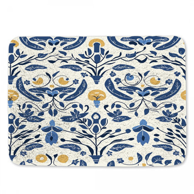Motif de tapis de bain floral