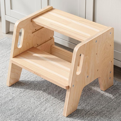 Escabeau pour tout-petit, 3 tabourets réglables en bois pour enfants
