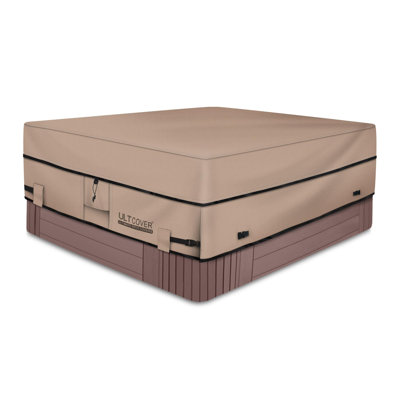 ULTCOVER Rectangle Hot Tub Cover in Khaki