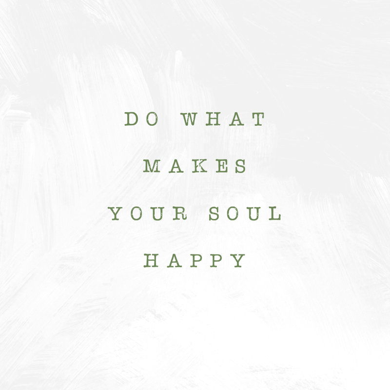 Soul Happy Simple - Wrapped Canvas Art Prints, 30cm H x 30cm W