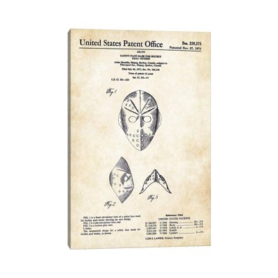 Jason Voorhees Hockey Mask by Patent77 - Wrapped Canvas Drawing Print -  East Urban Home, 94CAF31A448E4EC88543D9C4C8CA3037