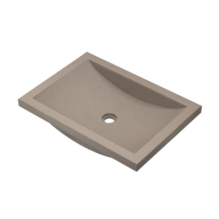 NativeStone Handmade Rectangular Undermount Bathroom Sink