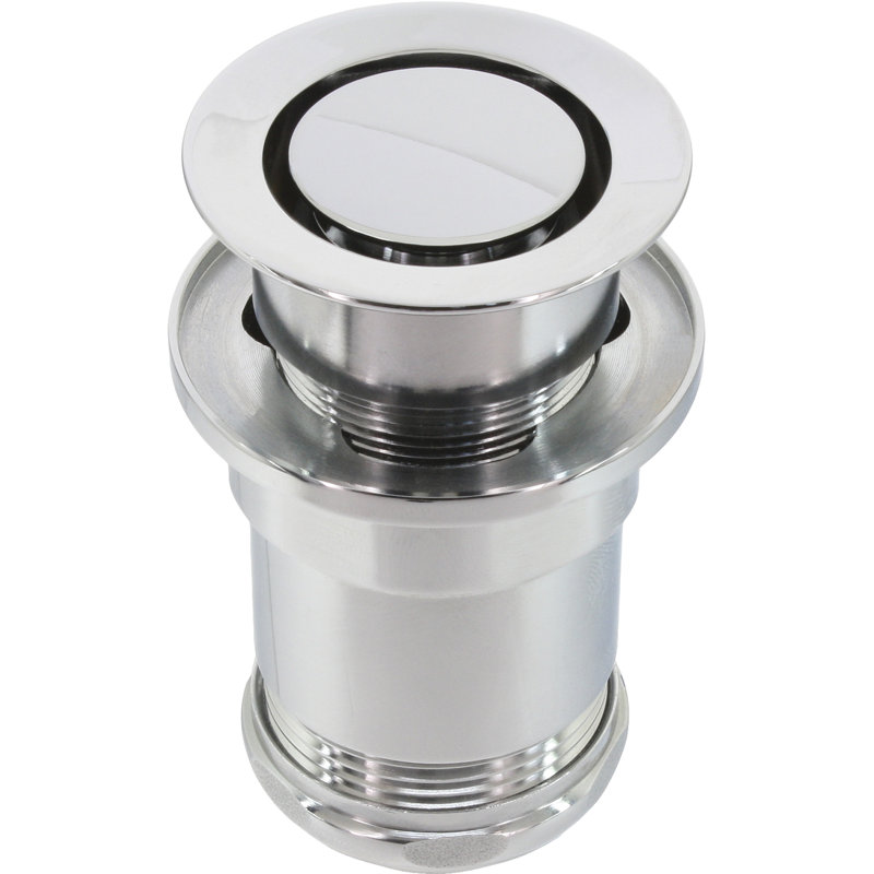 Drain escamotable pour lavabo de salle de bain 7 po Calma, Chrome