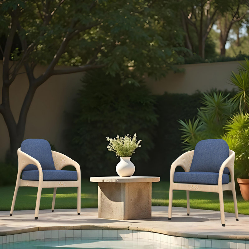 Outdoor Deep Seat Cushion, 22 x 24 x 5 Inch High-Density Foam Patio Chair Cushion with Water-Repellent & UV-Resistant Olefin Cover, Eco-Friendly Seat & Back Cushion