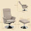 69cm Wide Velvet Swivel Standard Recliner