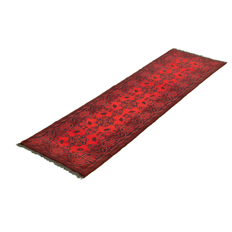 Tapis de couloir en Tapis décoratif laine noué à la main de conception unique 2 pi 8 po x 9 pi 7 po Brayah