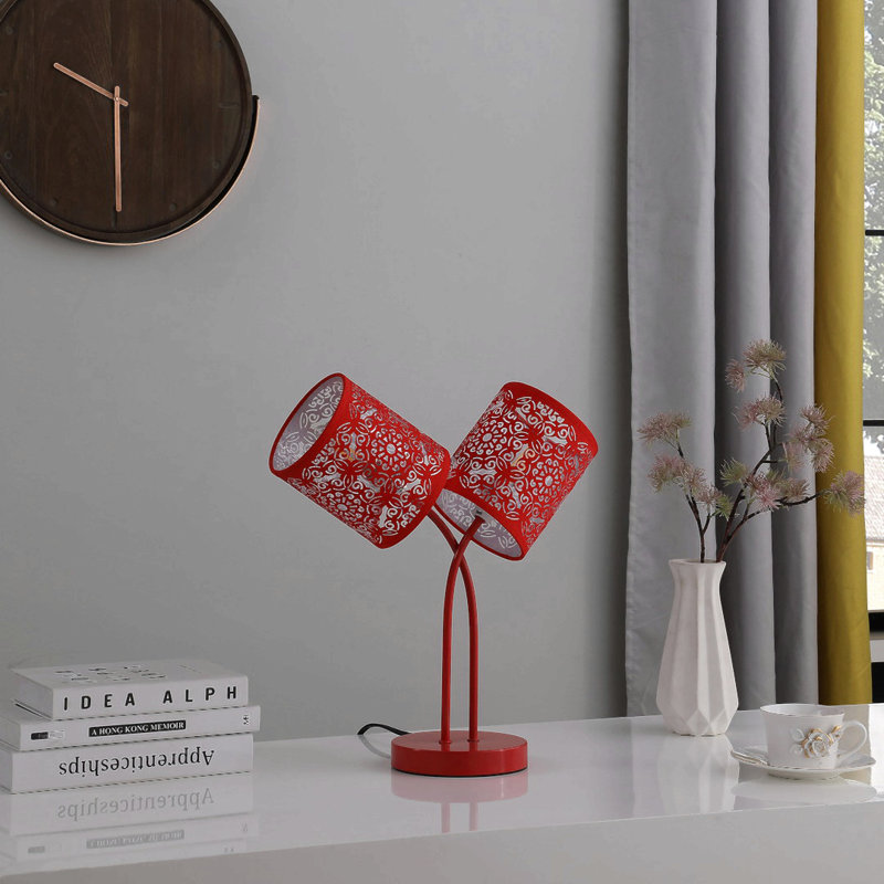 Metal Novelty Lamp, Red