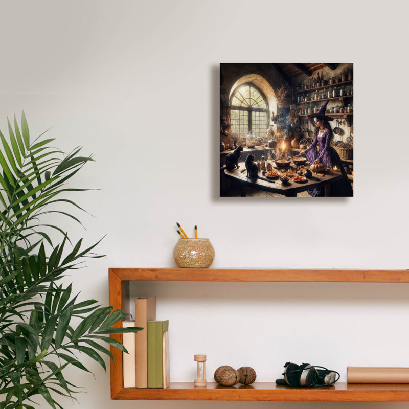  «Magical Kitchen 2» par Rey Klimt, art mural sur toile, 12 po x 12 po, H 12 po x l 12 po