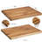 Acacia Extra Large Wood Cutting Board Butcher Block, Reversible Wooden Kitchen Block, Cheese Charcuterie Board, With Side Handles And Juice Grooves-88005404