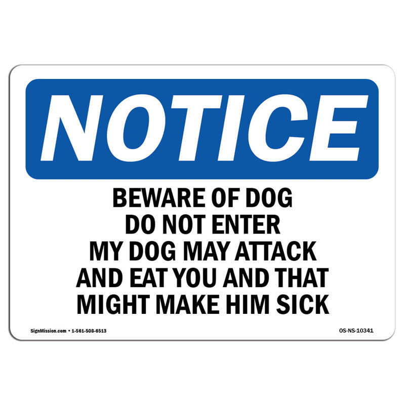 Notice Sign