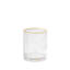 S/6 Celebration DOF Glasses-Clear W/Gold Dots