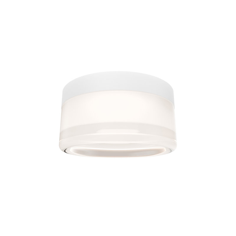Balto II Dimmable LED Outdoor/Indoor Flush Mount With Built In Color Temperature Switch from 2700K/3000K/3500K/4000K, White