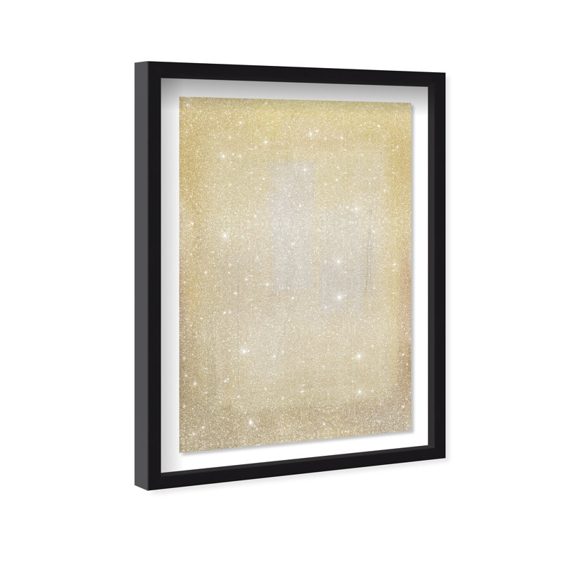 Golden Haze Framed Graphic Art, 55.5" H x 37.5" W, Black Shadowbox
