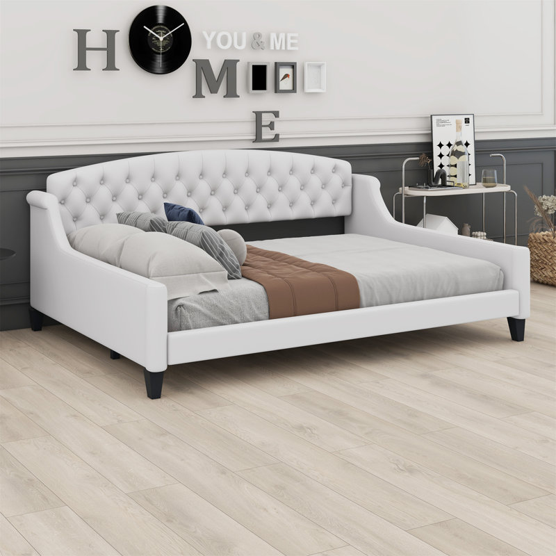 Modern Luxury Button Daybed, Beige