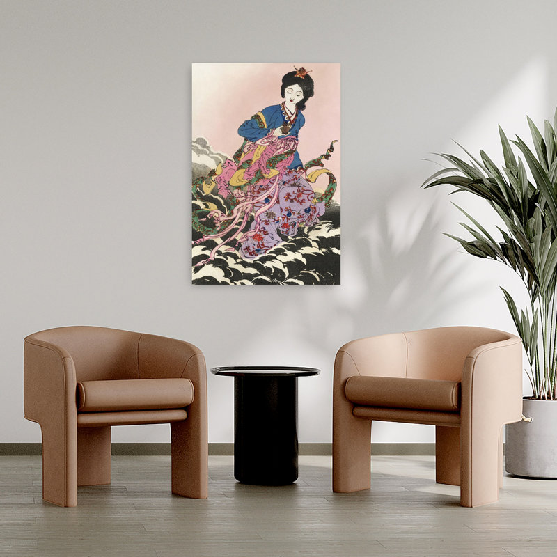 Art contemporain contemporain rétro classique, H 36 po x l 24 po