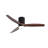 52 In. Flush Mount Ceiling Fan With Light And Remote Control