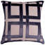 Housses de coussin brodées beige et brun - Ensemble de coussins géométriques en lin 20 x 20 pouces