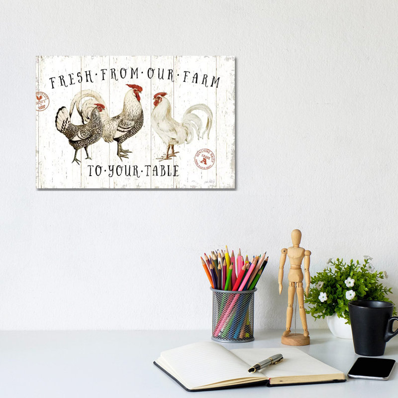 Free Range Fresh I V2 by Katie Pertiet - Wrapped Canvas Print, 20.32 cm H x 30.48 cm W