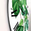 Vintage Green Leaves Plants III - horloge murale traditionnelle-60328420