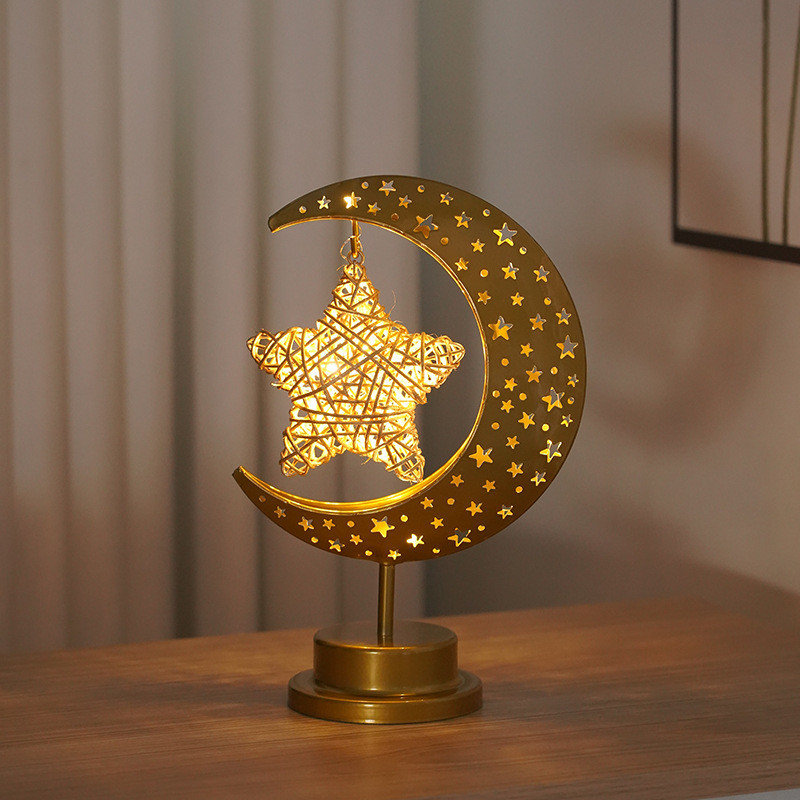 Veilleuse décorative à DEL en fer forgé