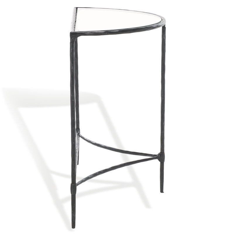 Isabellina Half Moon Console, Black